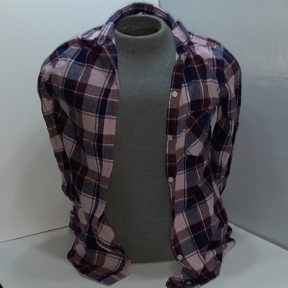 Purple flanal long sleeve t-shirt